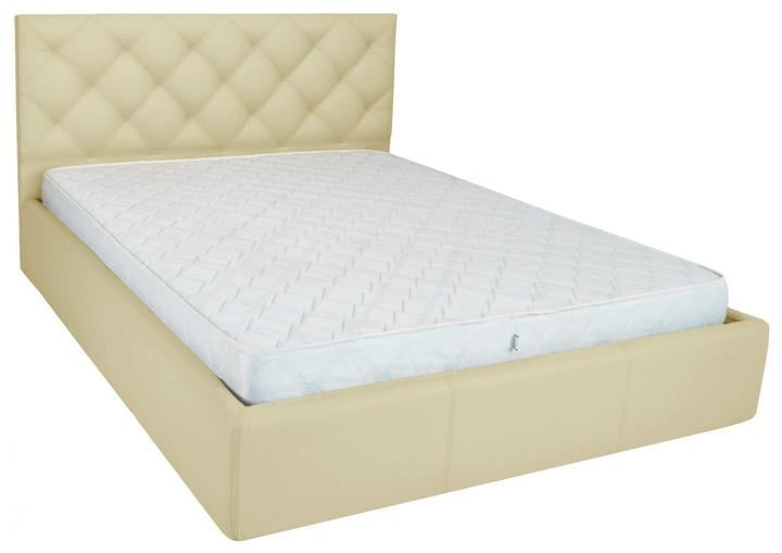 Кровать-подиум двуспальная BristolNew Design Standart Lord экокожа 160х190 см Бежевый Кровать-подиум двуспальная BristolNew Design Standart Lord экокожа 160х190 см Бежевый