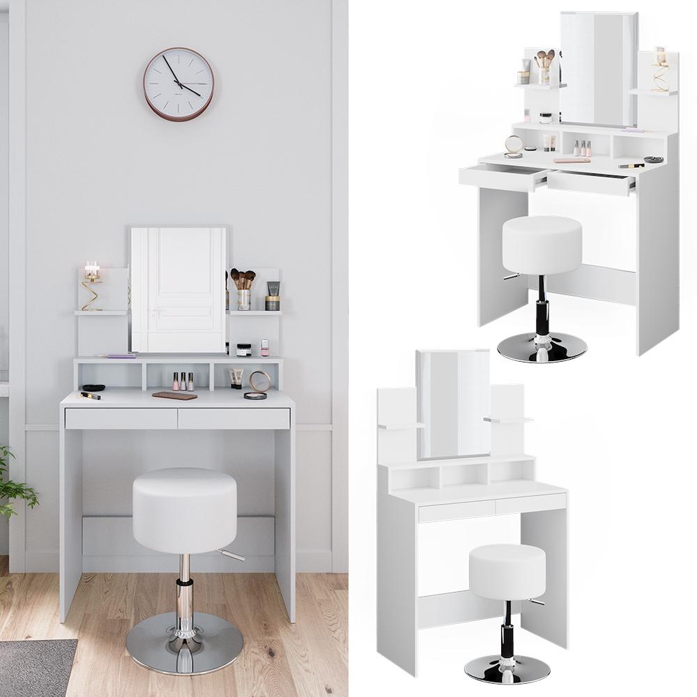 Туалетный столик Vicco Ania со стулом Белый - фото 2