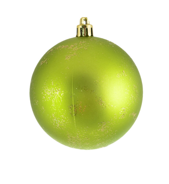 Шар новогодний Яблоко 8 см Золотой (TY-5-R-487)