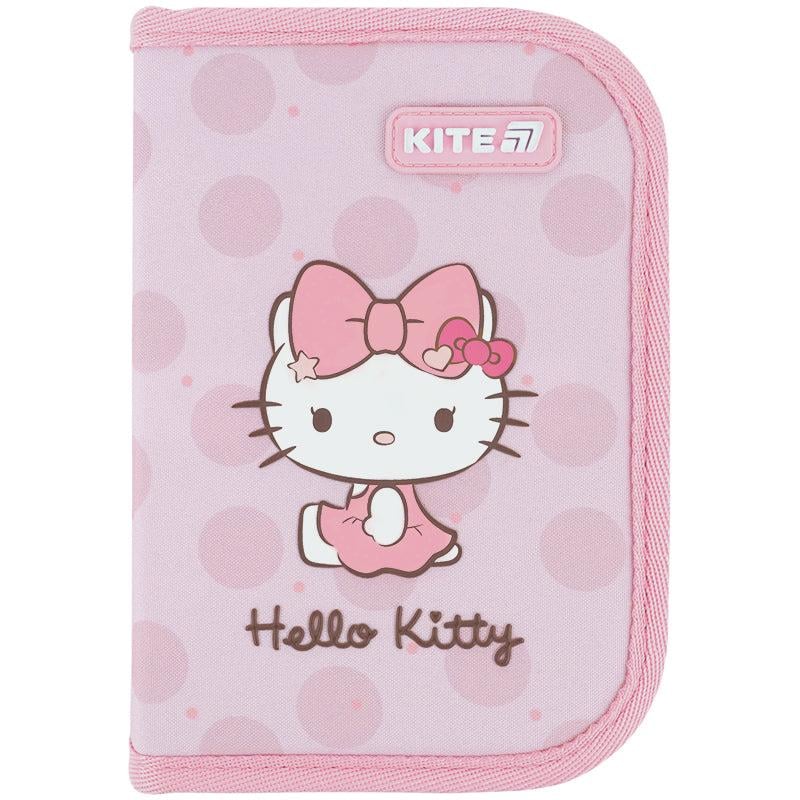 Пенал школьный без наполнения KITE Hello Kitty 1 отделение/1 отворот (HK26-621-1)