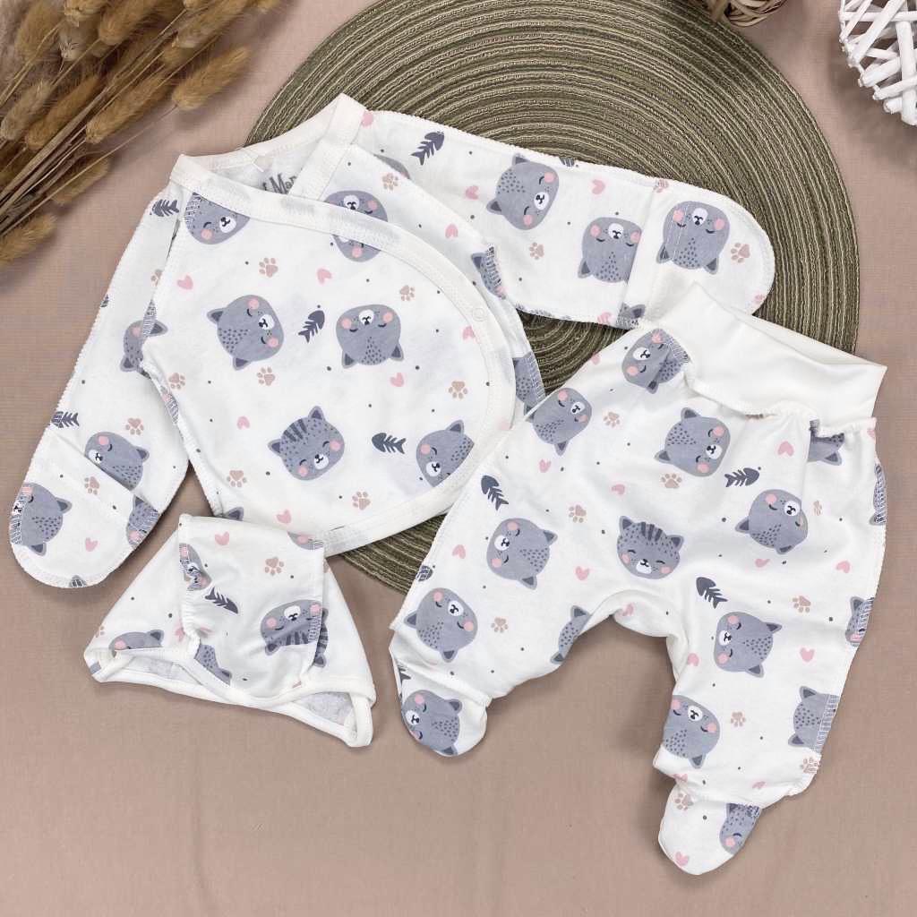 Комплект 3 ед. RoyalBaby Котики байка 3 ед. р. 56 Серый (143695-19219) Комплект 3 ед. RoyalBaby Котики байка 3 ед. р. 56 Серый (143695-19219)