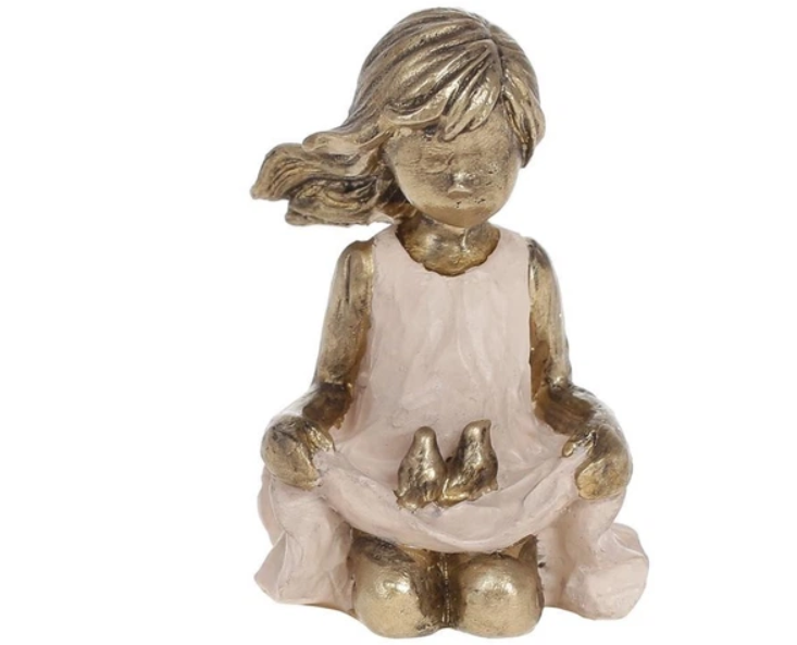 Фигурка Девочка с птичками 7,5 см (K07-184)