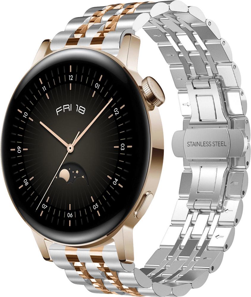 Браслет металлический Spinye Line для Huawei Watch GT3 42 мм Silver Rose (29041-68)