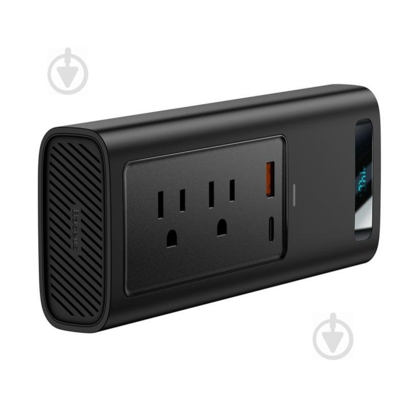 Автомобільний інвертор Baseus USB-C/USB/5A/150 Вт Black - фото 2