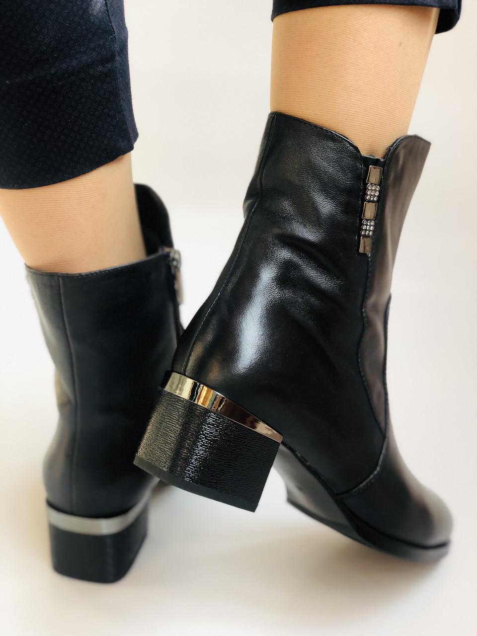 Ботильоны женские осенние Polann р. 39 25.0 см Черный (2279) - фото 4