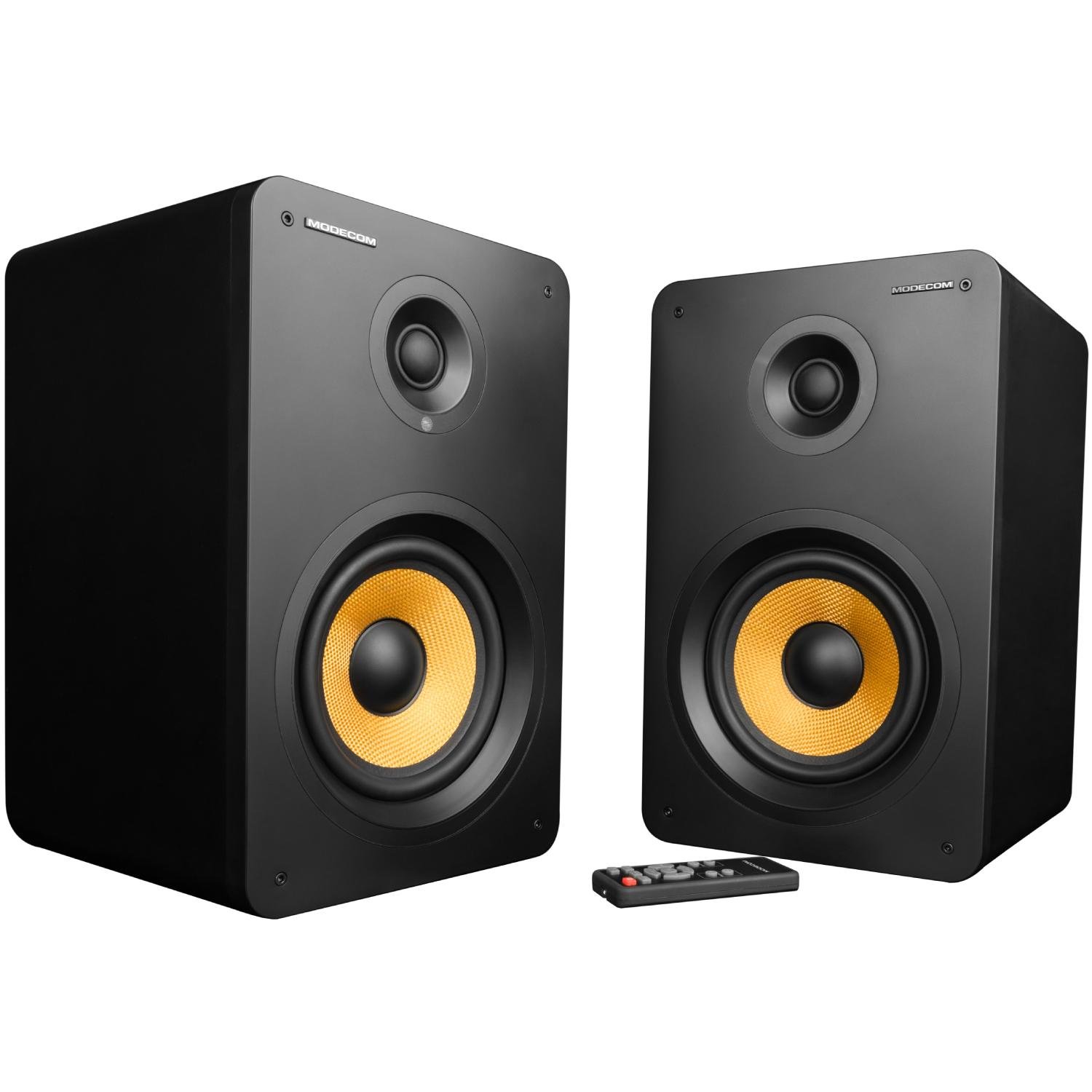 Колонки компьютерные Modecom Eclipse 180 2.0 180W Bluetooth APT-X Remote Black (G-F-HF180-ECLIPSE180)