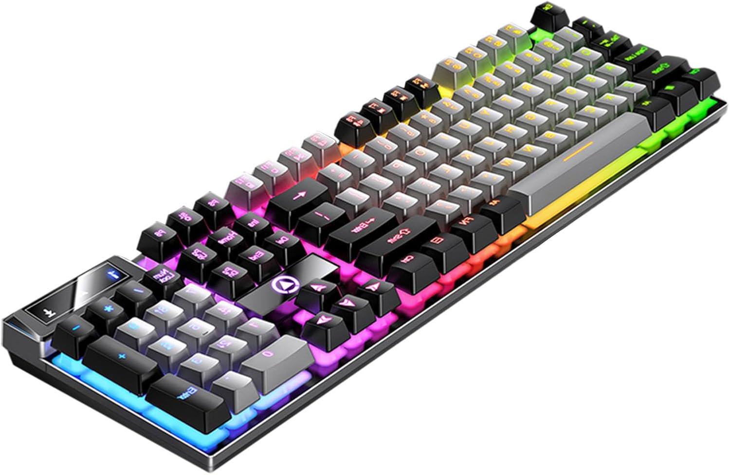 Клавиатура механическая YINDIAO с подсветкой RGB 7 цветов (YT897O) Клавиатура механическая YINDIAO с подсветкой RGB 7 цветов (YT897O)