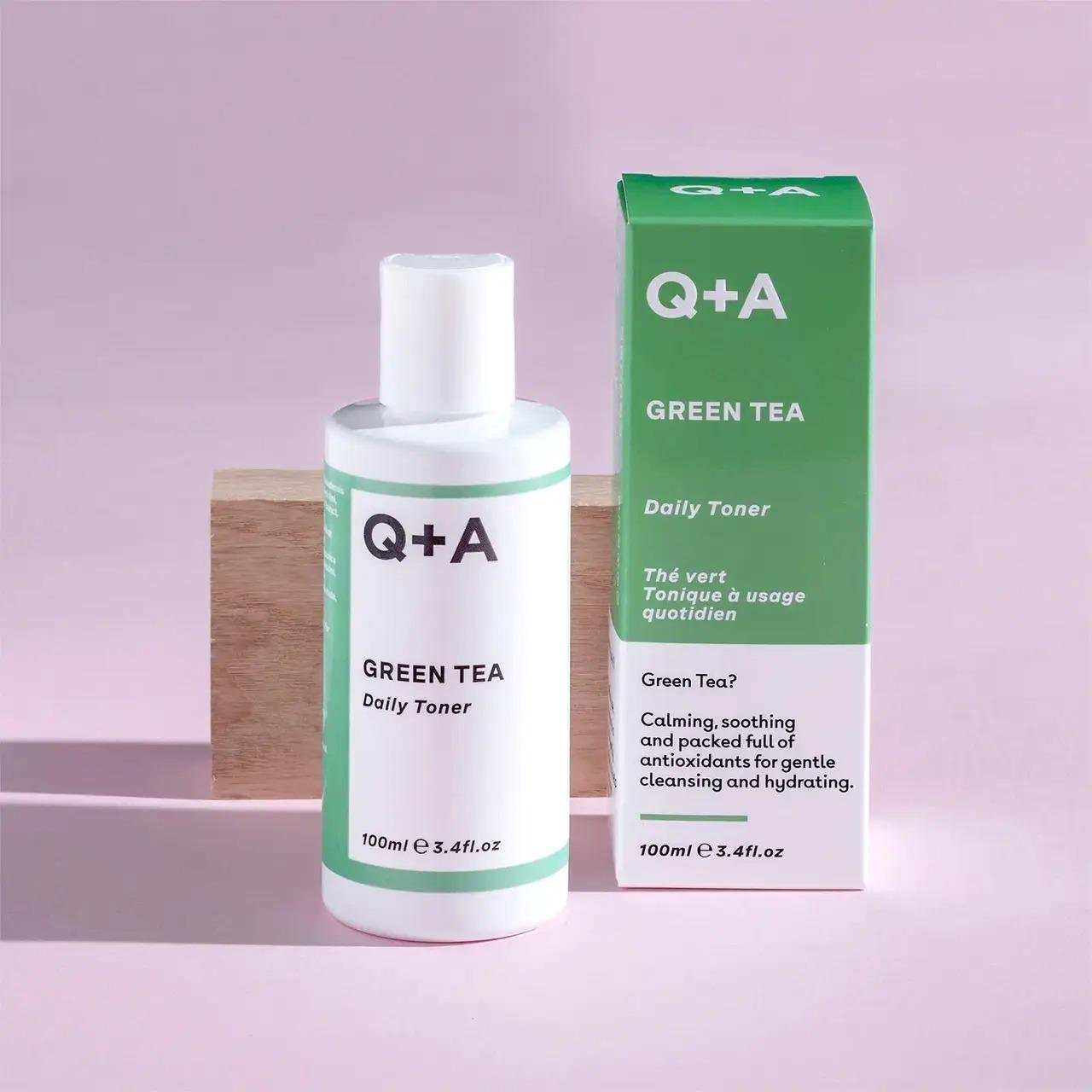 Тонер успокаивающий для лица Q+A Green Tea Daily Toner 100 мл (10375809) - фото 6