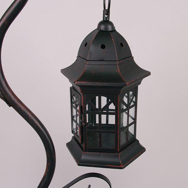 Подсвечник-фонарь Flora металлический 90 смКоричневый (39534) - фото 3 Подсвечник-фонарь Flora металлический 90 смКоричневый (39534) - фото 3