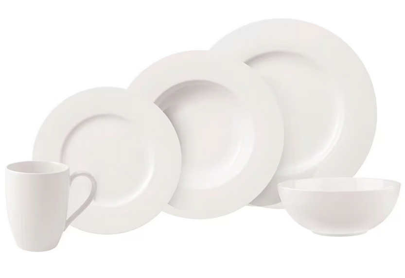 Столовый сервиз Villeroy & Boch Basic White 20 предметов Белый (27584953)