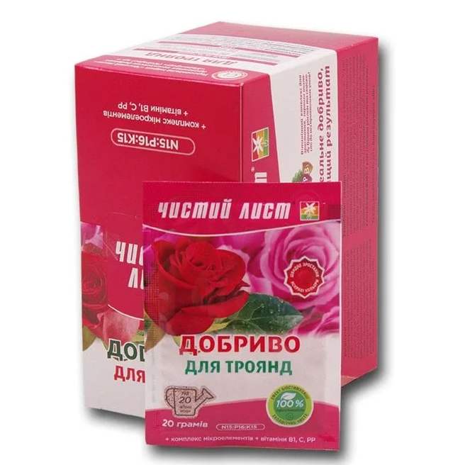 Удобрение Florа Чистый лист для роз 20 шт по 20 г (4936)