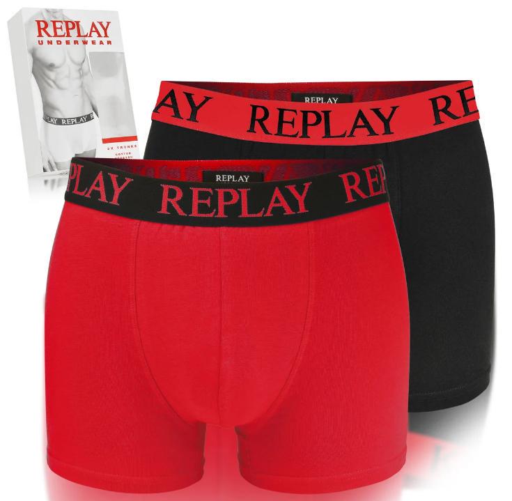 Трусы боксеры мужские анатомические Replay 2 шт. М Черный/Красный (102386333) - фото 3 Трусы боксеры мужские анатомические Replay 2 шт. М Черный/Красный (102386333) - фото 3