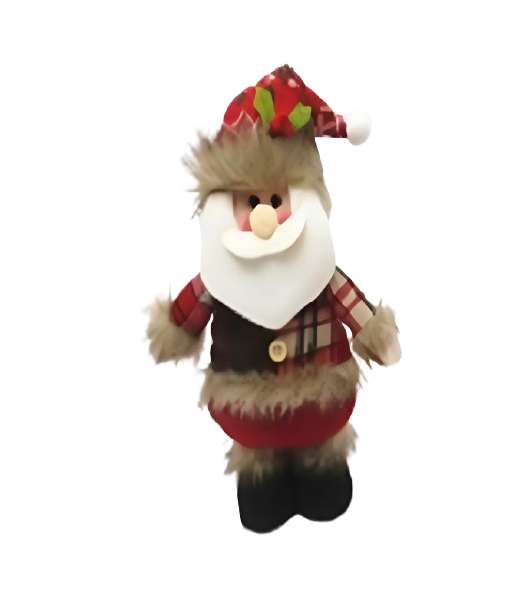 Новорічна фігурка Stenson M17268 Santa Snowman 33 см (20359640) - фото 1