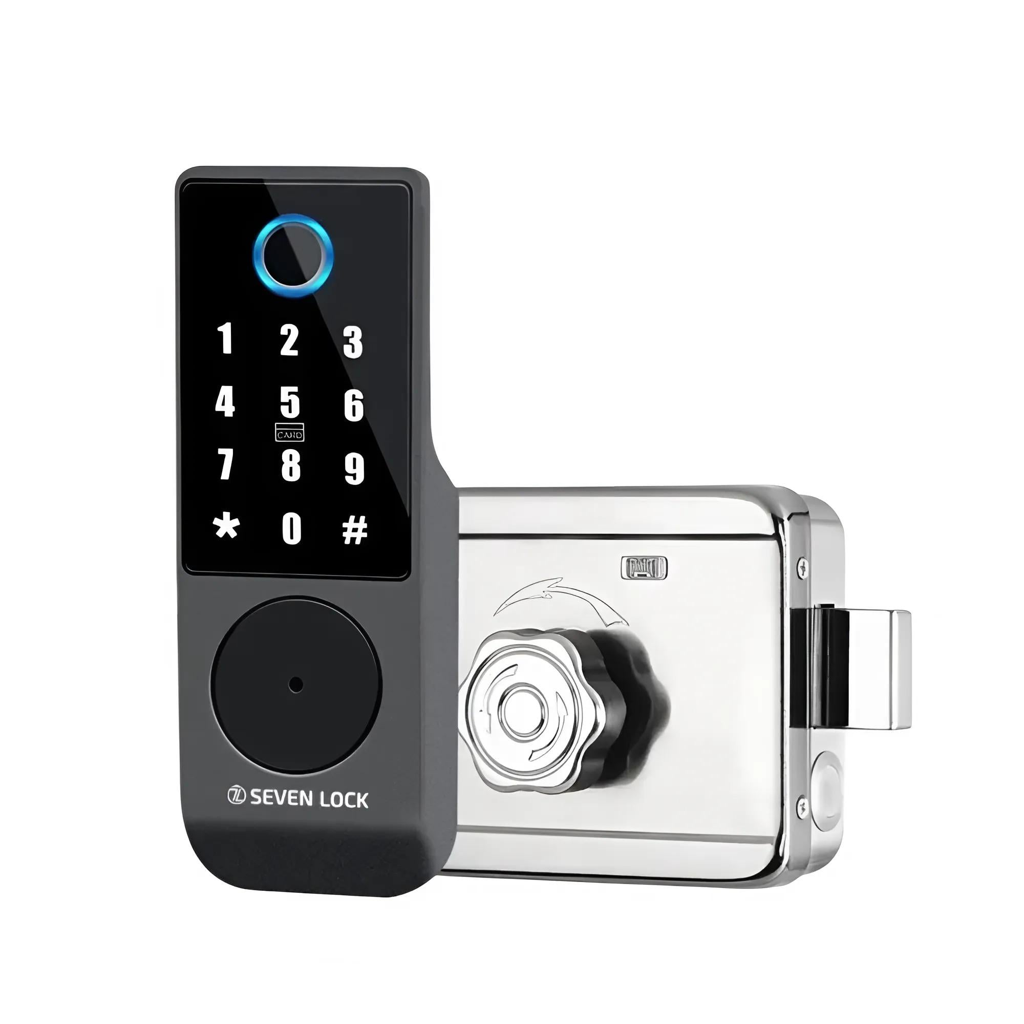 Замок биометрический SEVEN LOCK SL-7770BF Bluetooth Черный (99-00019619)