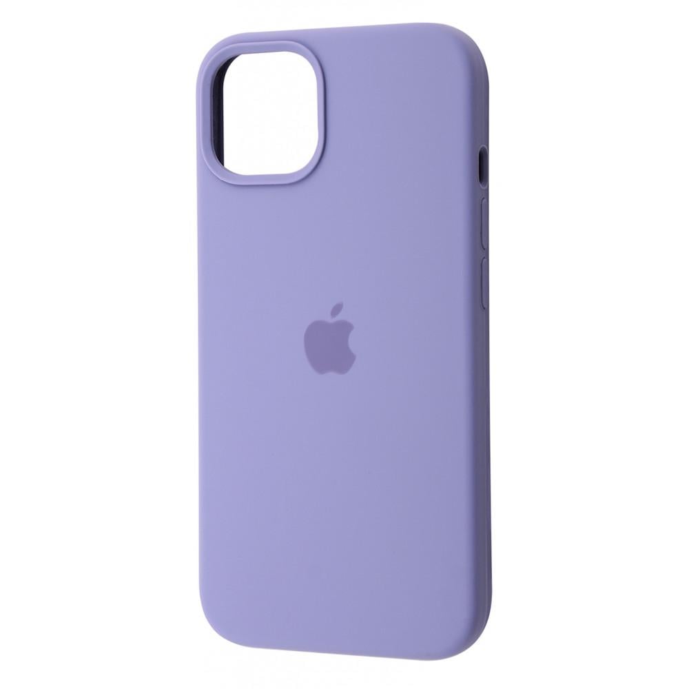 Чехол с мягкой подкладкой PRC Silicone Case Full Cover iPhone 13 Pro Max lavender gray Фиолетовый - фото 1