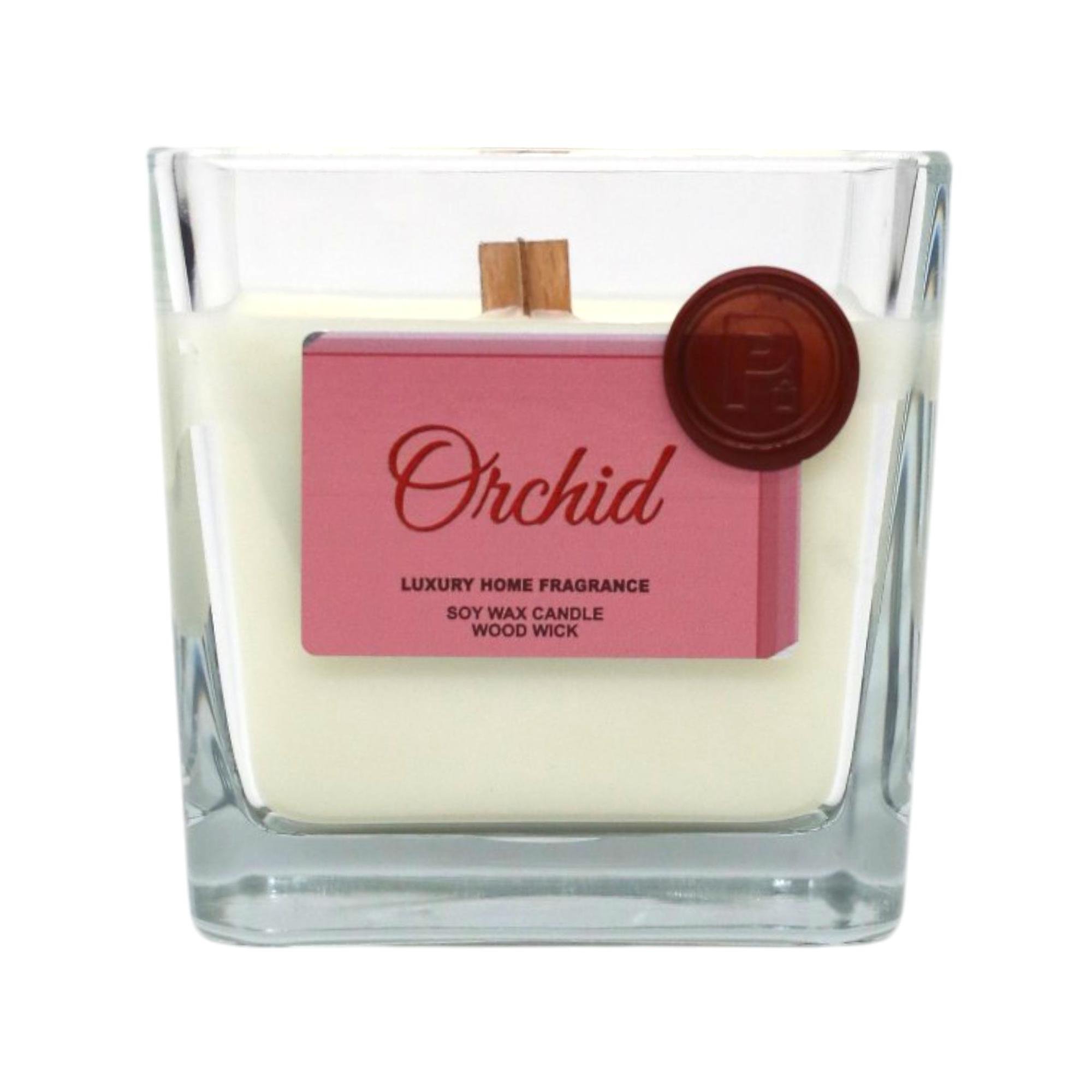 Свеча в стакане соевая Pako Орхидея 10x10 см (НФ-00008281)