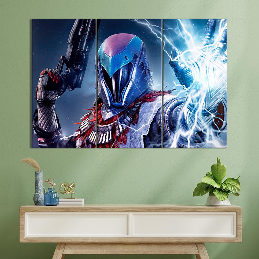 Настінний декор Герой зі зброєю Destiny 2 78x48 см (A151-3)