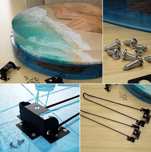 Набор ножки для стола из эпоксидной смолы 420x97x7 мм 3 шт. Белый (1190) - фото 2 Набор ножки для стола из эпоксидной смолы 420x97x7 мм 3 шт. Белый (1190) - фото 2