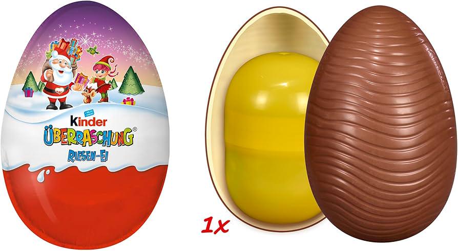 Шоколадне яйце Kinder XXL Überraschung Riesen Classic-Ei 220 г (21695825) - фото 2