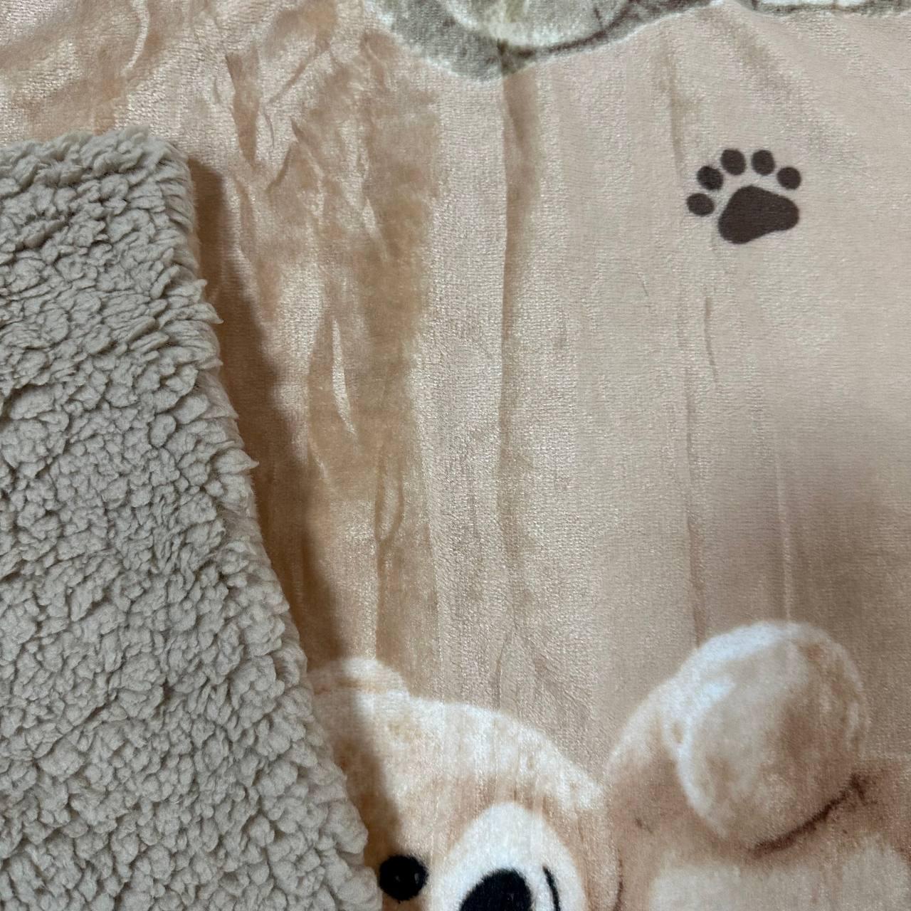 Плед-покривало двостороння 150х210 см Бежевий (30230758) - фото 2 Плед-покривало двостороння 150х210 см Бежевий (30230758) - фото 2