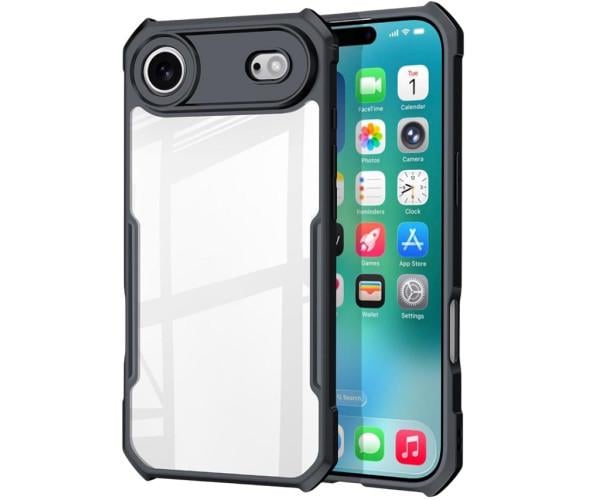 Чехол противоударный XUNDD для iPhone 17 Air с защитой на камеру Black