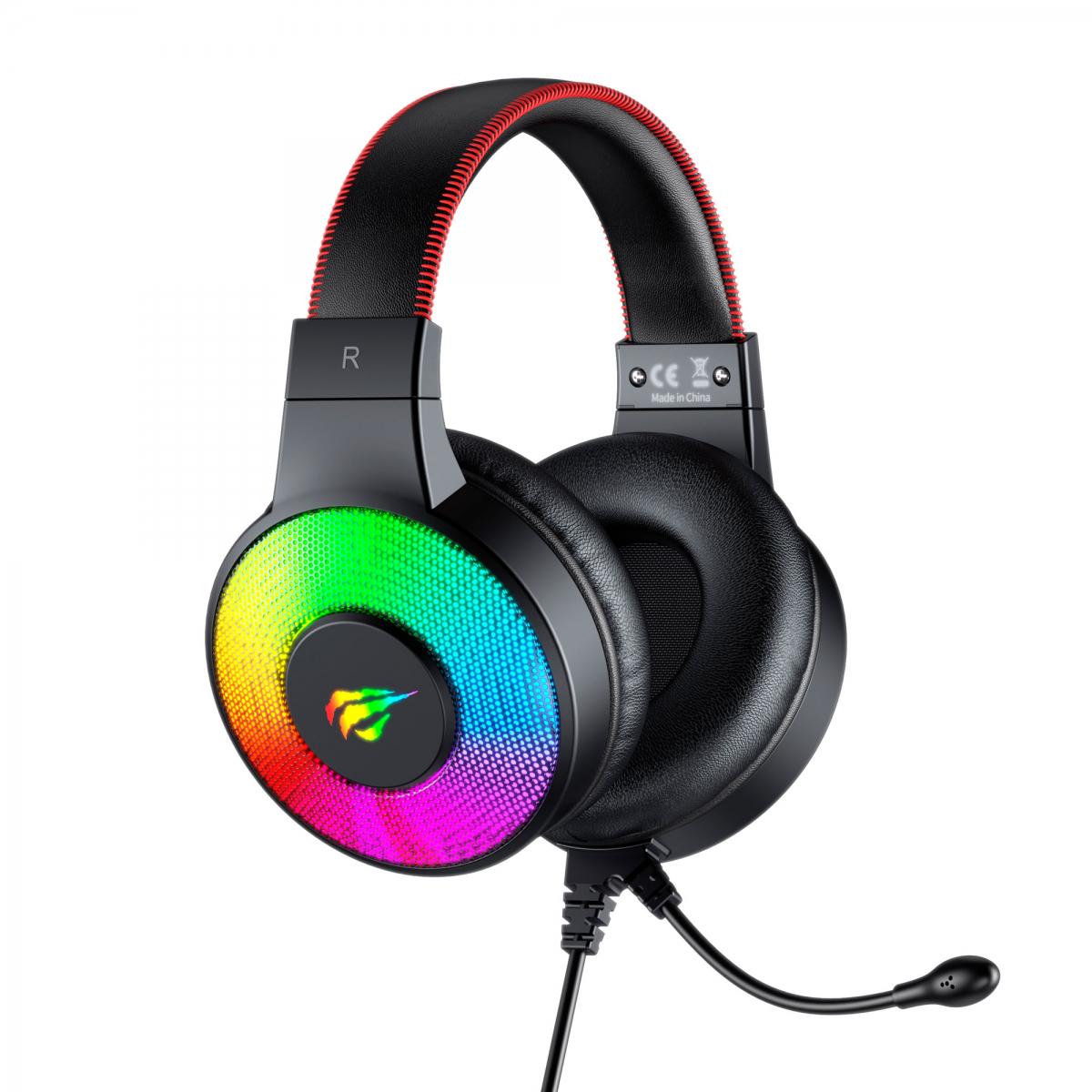 Наушники игровые с микрофоном Havit HV-H2013d RGB Black (28479) - фото 4