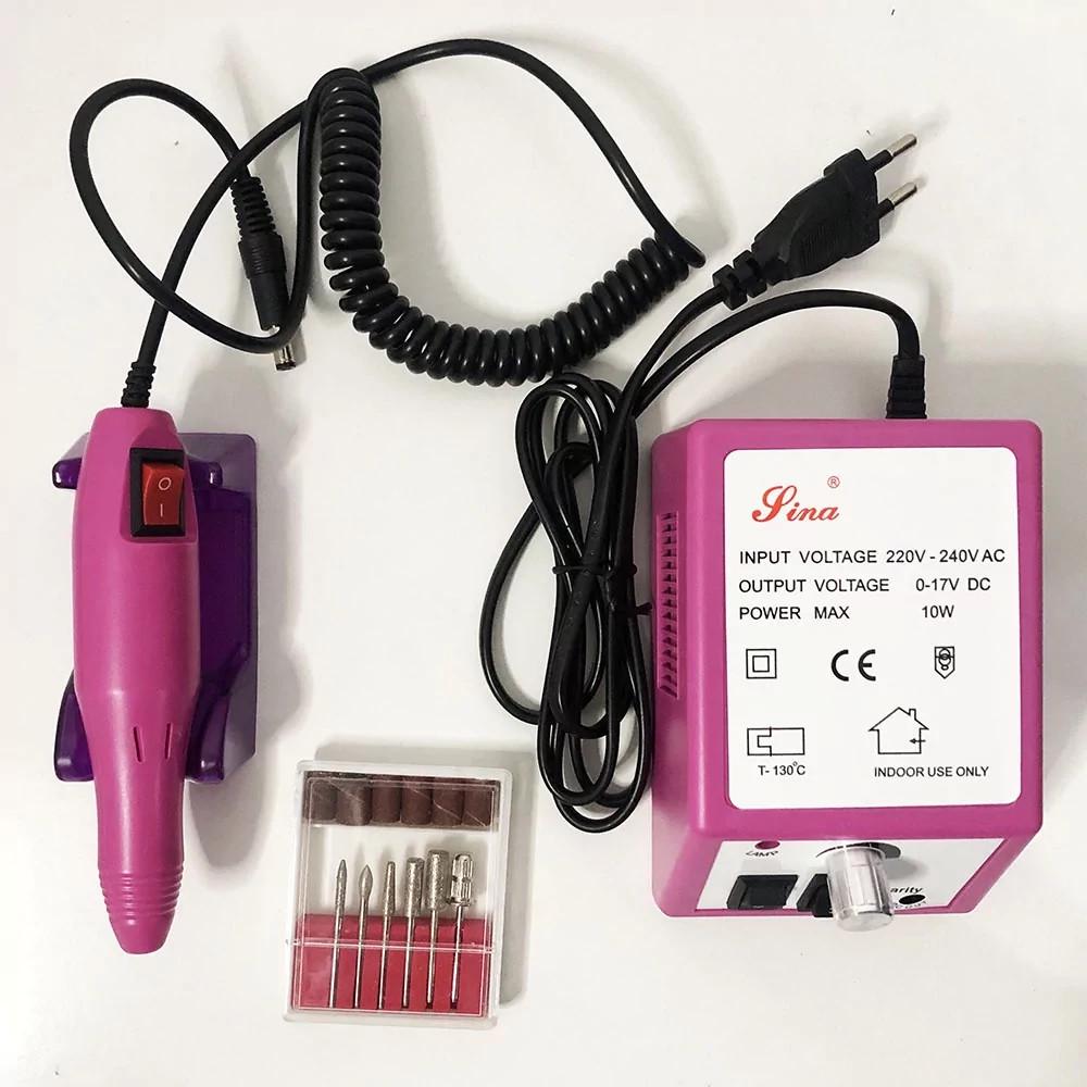 Фрезер для маникюра Lina Mercedes DM-14 2000 Beauty nail 6 насадок (3691)