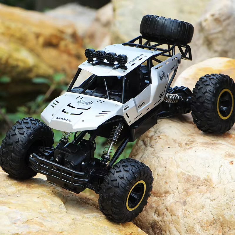 Игрушка Внедорожник полноприводный багги RC 1:12 2,4G 4WD с LED огнями Белый