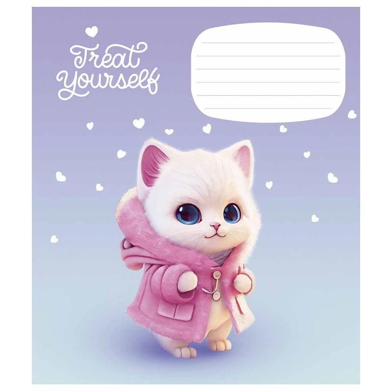 Зошит учнівський "Cute little animals" 012-3333K-2 в клітинку 12 аркушів