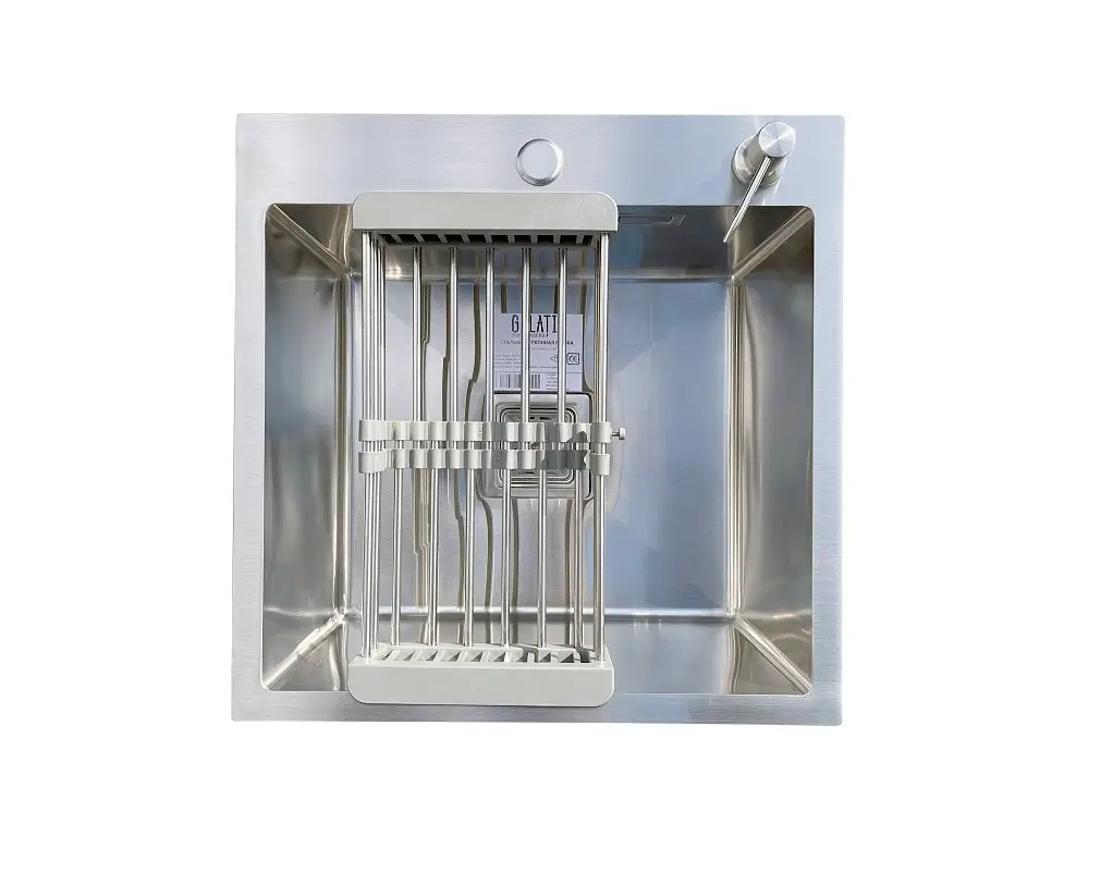 Мойка кухонная Valeso  Handmade сифон круглый 3,0/0,8 45x45 см (21044285)