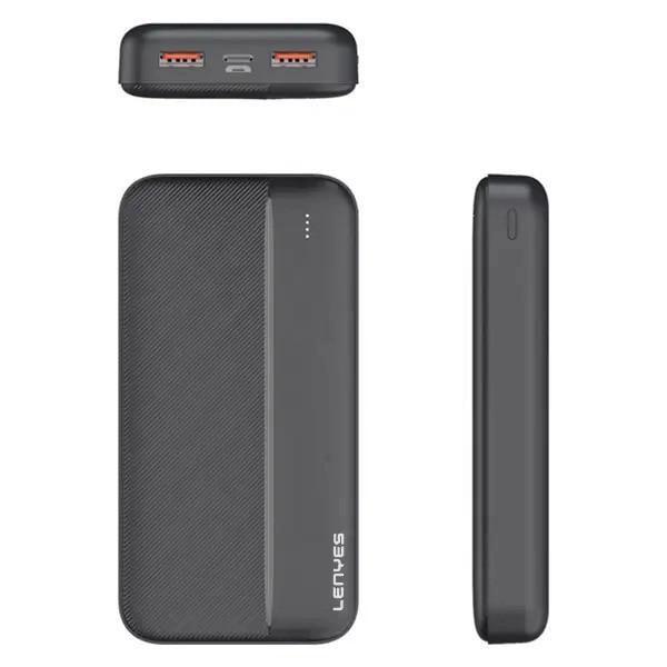 Повербанк Lenyes PX263 20000 mAh на 2 входа Черный (P101232) - фото 4