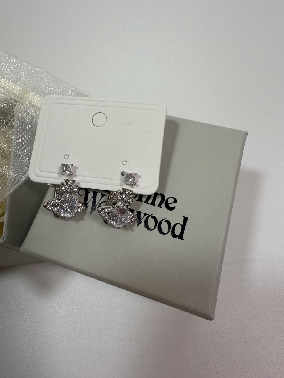 Серьги женские Vivienne Westwood Белый (2780452047) - фото 5 Серьги женские Vivienne Westwood Белый (2780452047) - фото 5