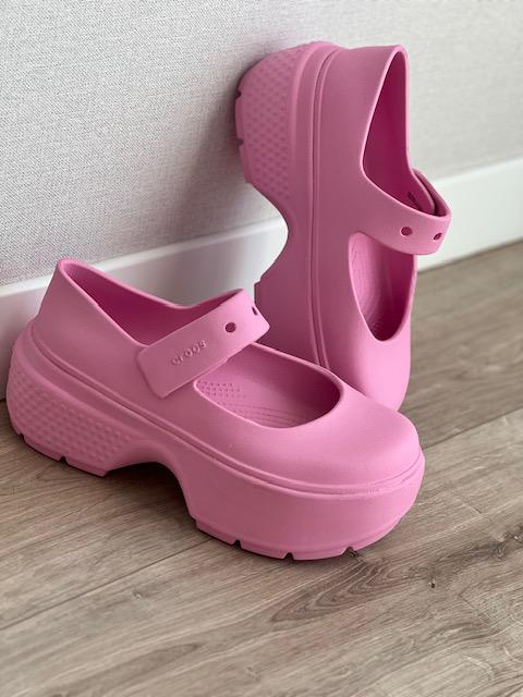ᐉ Туфли-сабо Crocs Stomp Mary Jane р. 38-39 Pink Tweed/Pink