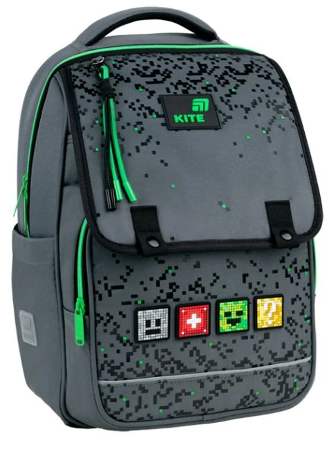 Рюкзак школьный с ортопедической спинкой KITE Education K26-772M-2 Pixel (000996152)