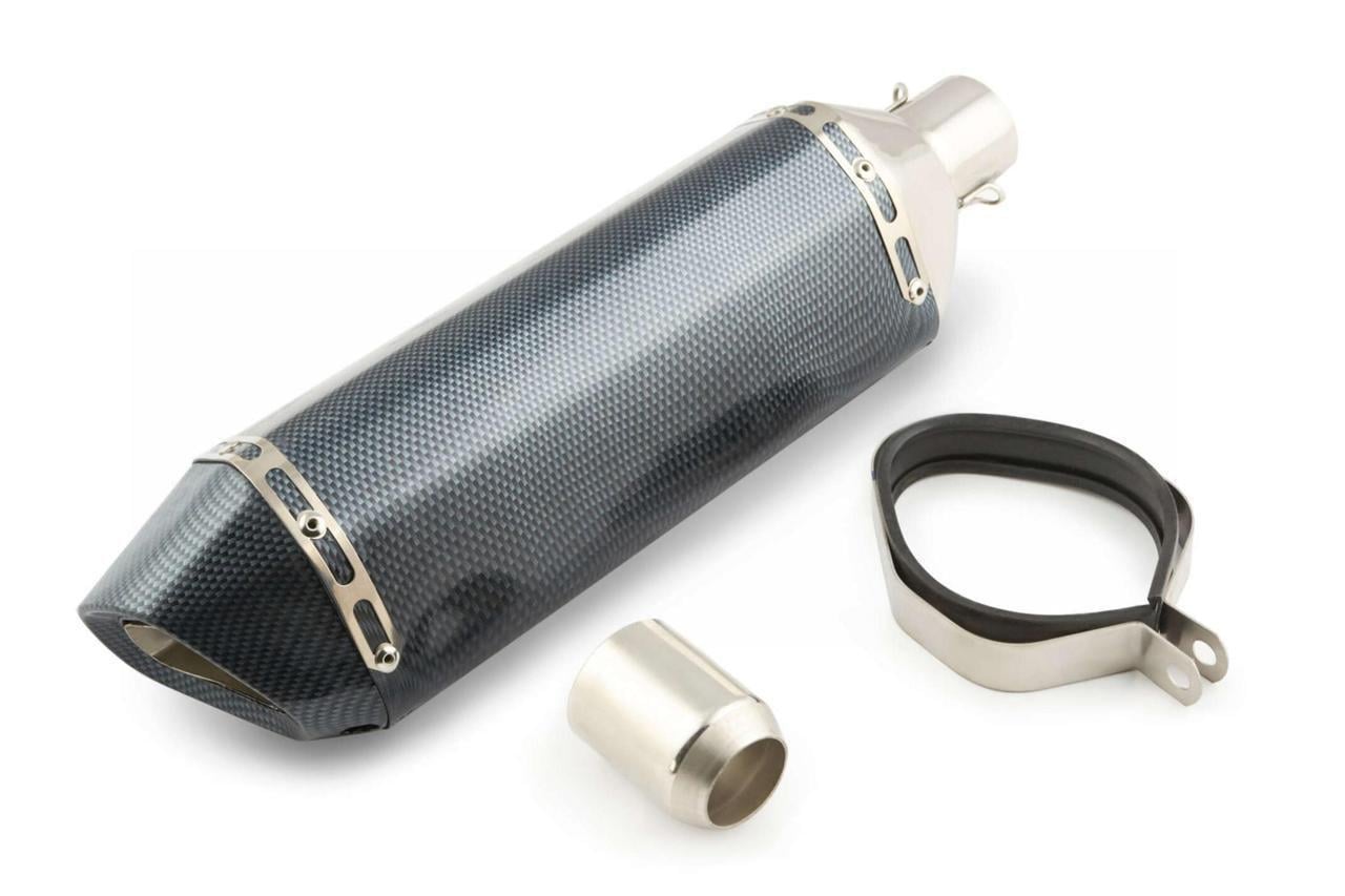 Глушитель тюнинг mod:1 118 Три-овал/Карбон светлый прямоток 460х130 мм (2177154226)