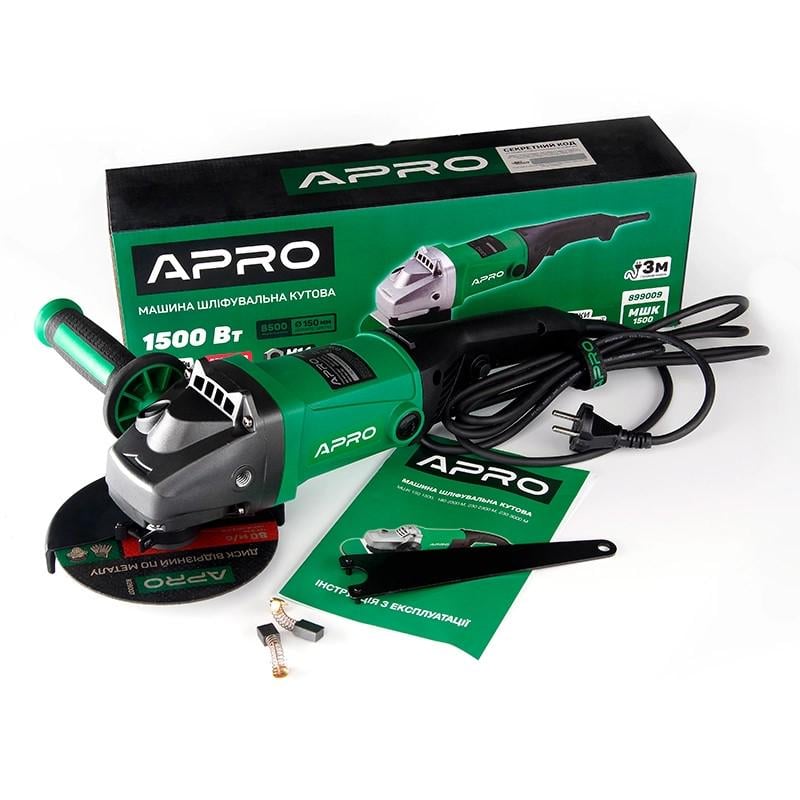 Машина шлифовальная угловая Apro 150/1500 (899009) Машина шлифовальная угловая Apro 150/1500 (899009)