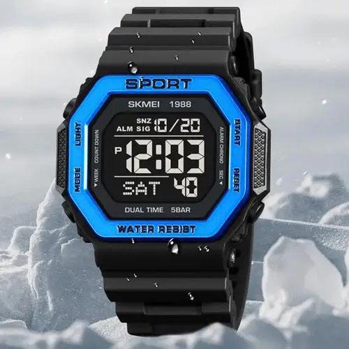 Годинник наручний чоловічий Skmei (1988BU) - фото 3 Годинник наручний чоловічий Skmei (1988BU) - фото 3