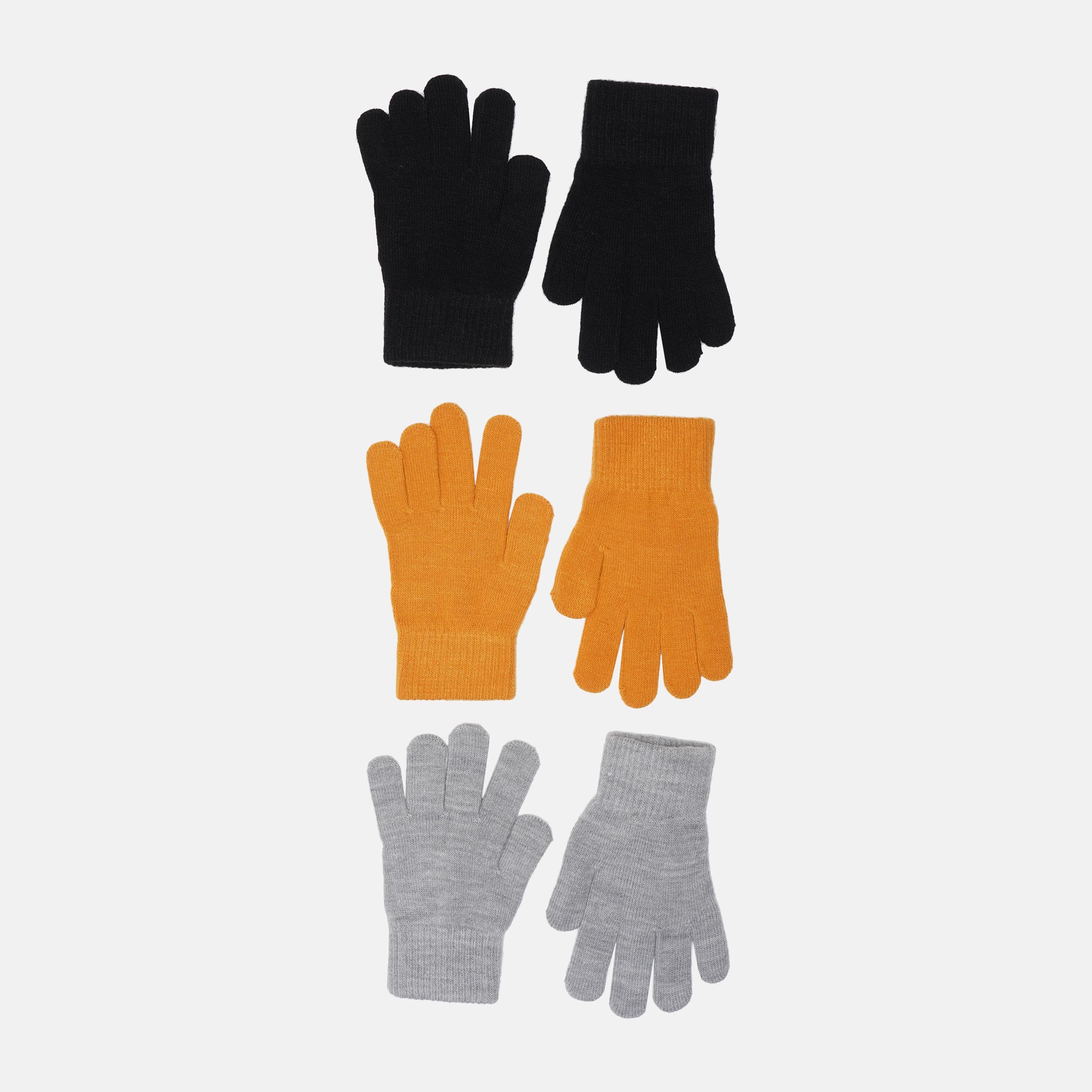 Перчатки C&A 146-170 см 3 паКомбинированный (29099633231)