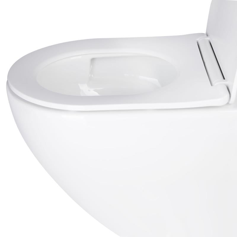 Унитаз подвесной Qtap Jay безободковый Ultra Quiet с сиденьем Soft-close QT07335177W - фото 2