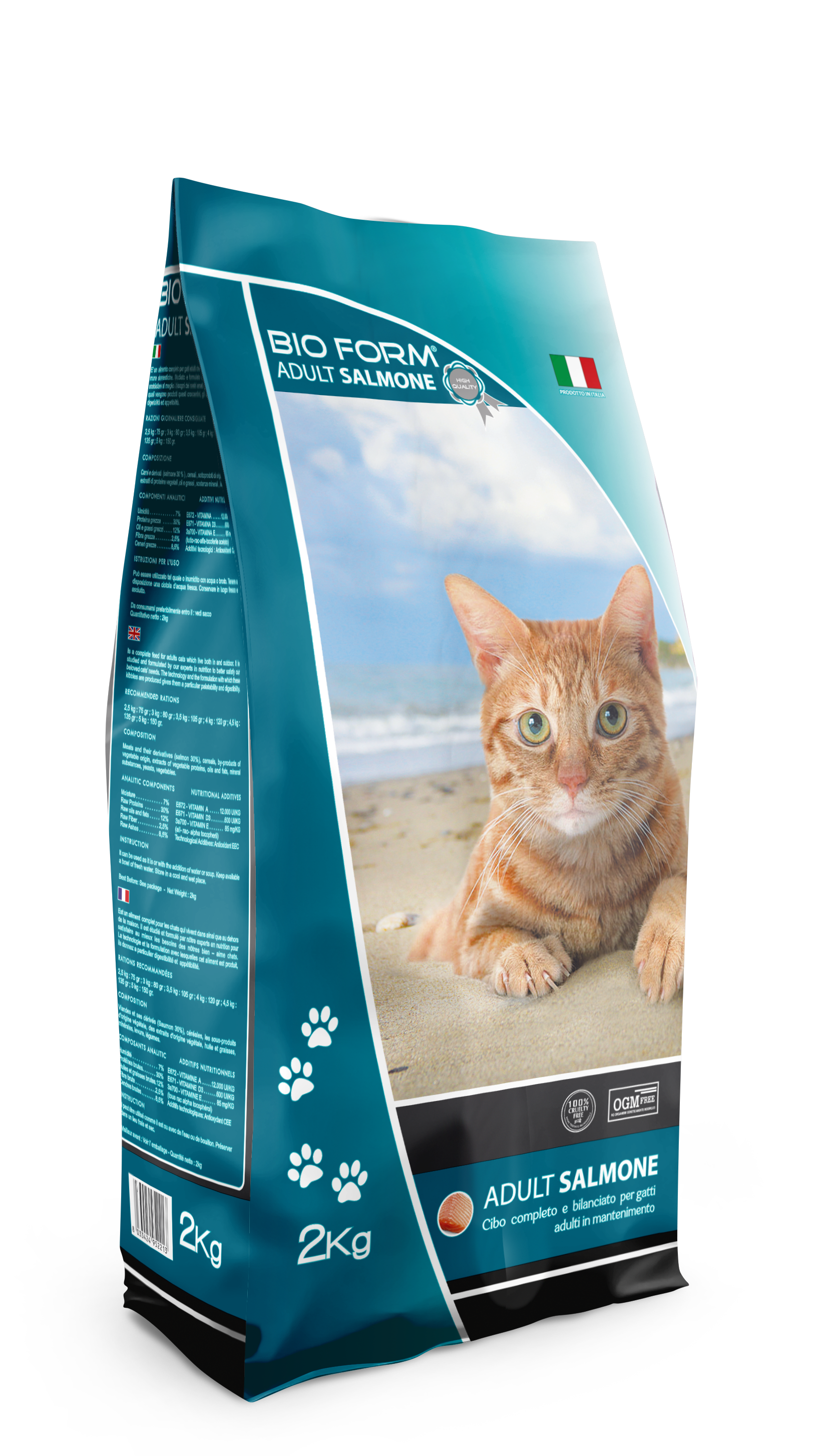 Корм сухой для котов Bio Form Cat Salmone 2 кг (12665016)
