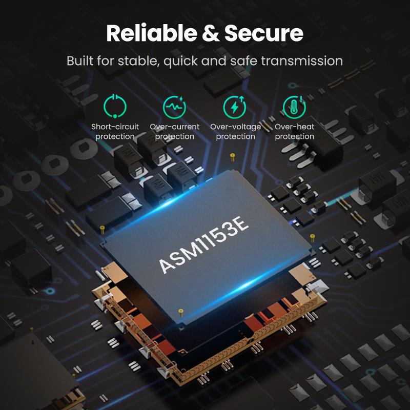 Кабель UGREEN SATA USB 50 см Для 2.5" SATA HDD/SSD USB 3.0 до SATA III 5 Гбіт/с UASP Чорний (70609) - фото 6