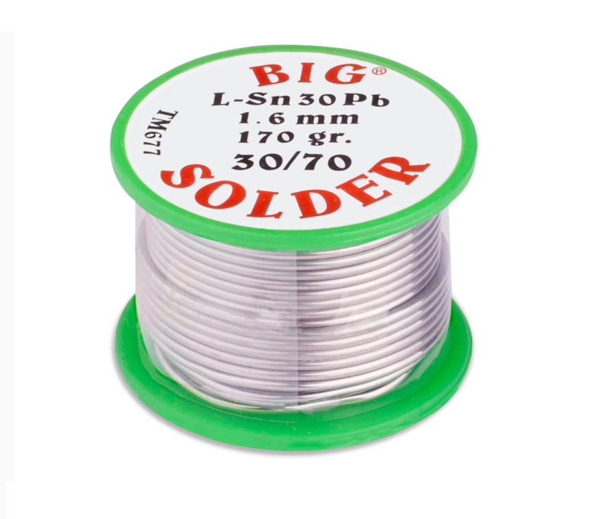 Припой с канифолью диаметр 1,6 мм, 170 г (2061 ET-0004) Припой с канифолью диаметр 1,6 мм, 170 г (2061 ET-0004)