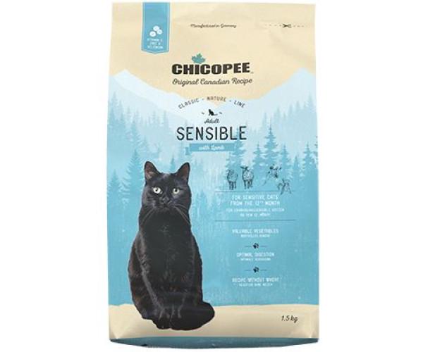 Корм сухий для котів Chicopee Classic Nature Line Cat Sensible Lamb 1,5 кг
