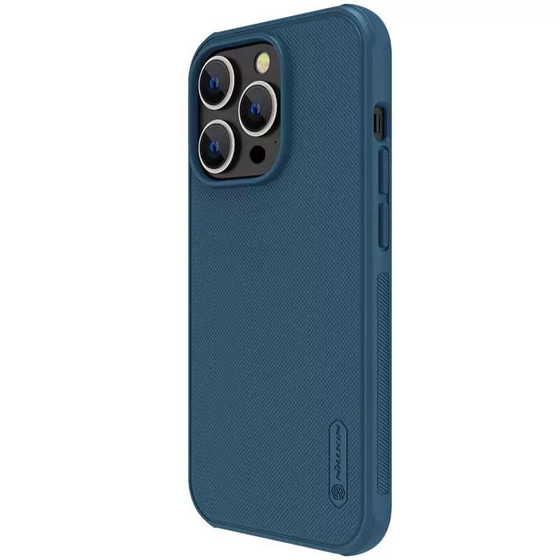 Противоударный чехол Nillkin Matte Magnetic Pro для Apple iPhone 15 Pro (6.1") Синий / Blue - фото 2