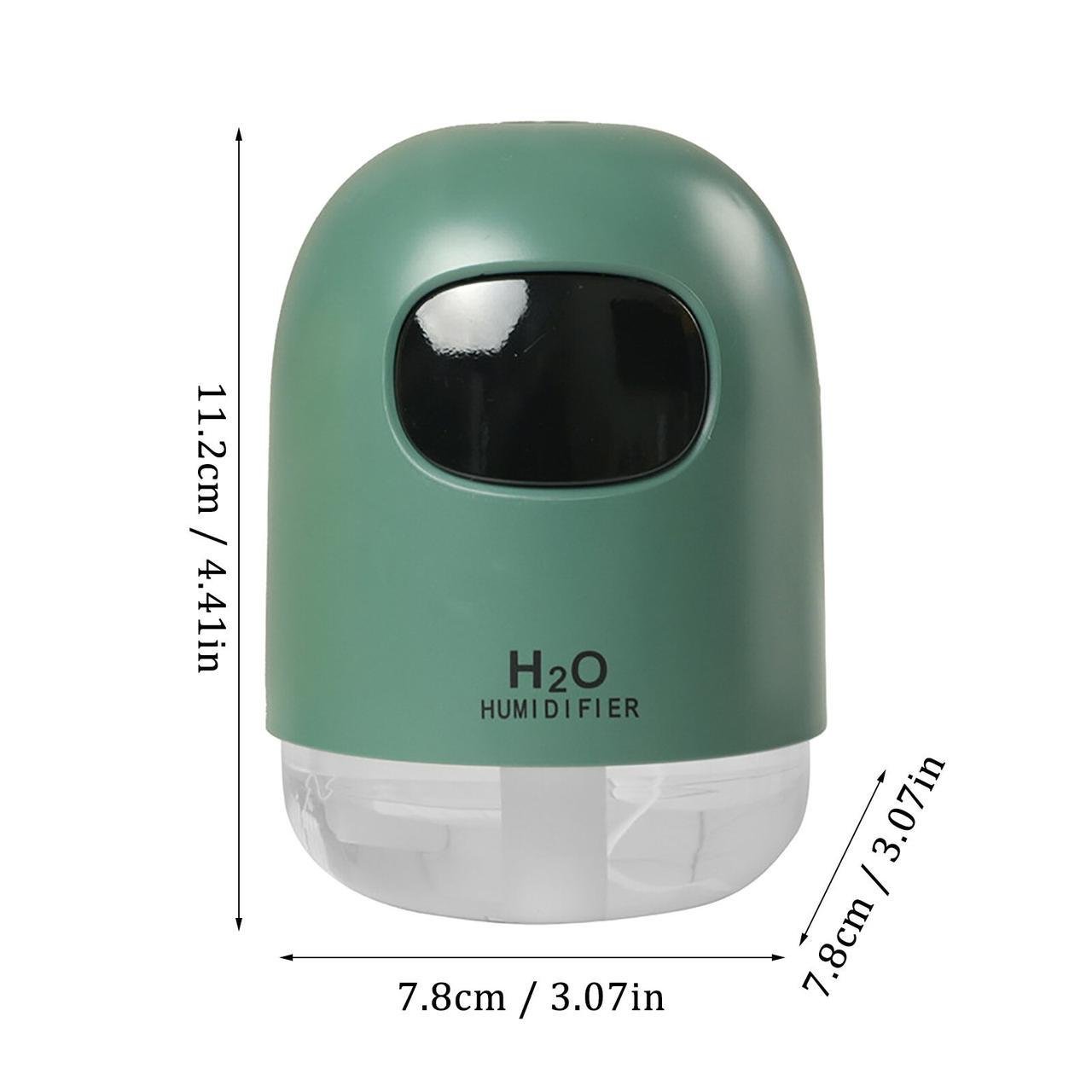 Зволожувач повітря міні PRC Humidifier H2O 200 мл Зелений (3-14-N289) - фото 2