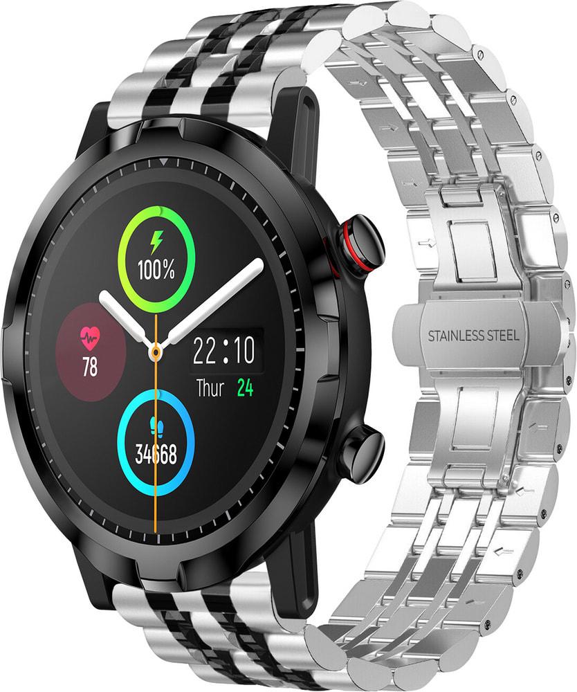 Браслет металлический Spinye Line для Haylou Smart Watch RT LS05S Silver Black (28986-69) Браслет металлический Spinye Line для Haylou Smart Watch RT LS05S Silver Black (28986-69)