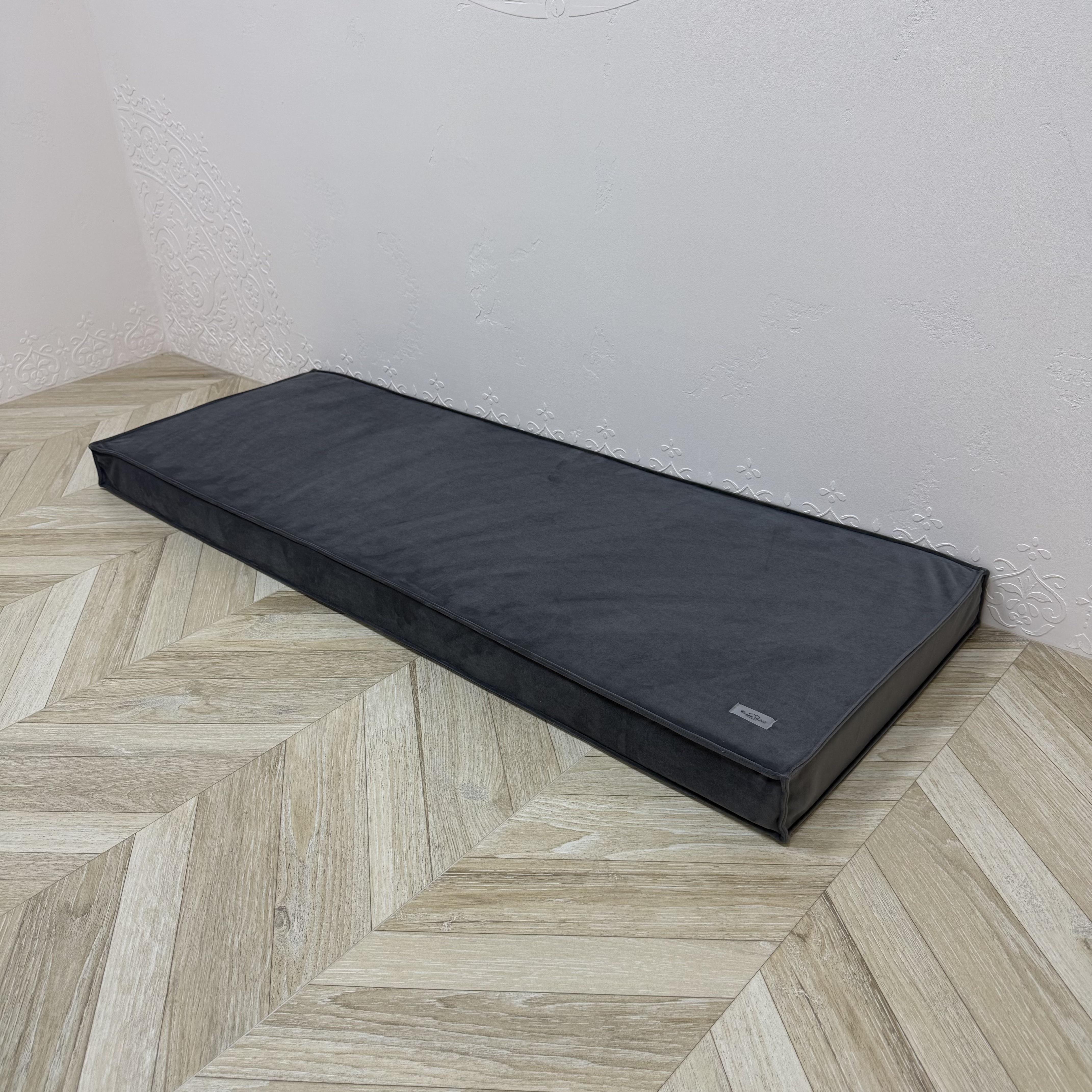 Матрас Comfort Home на подоконник/каркасы/поддоны/садовую мебель велюровый 160х40х10 см