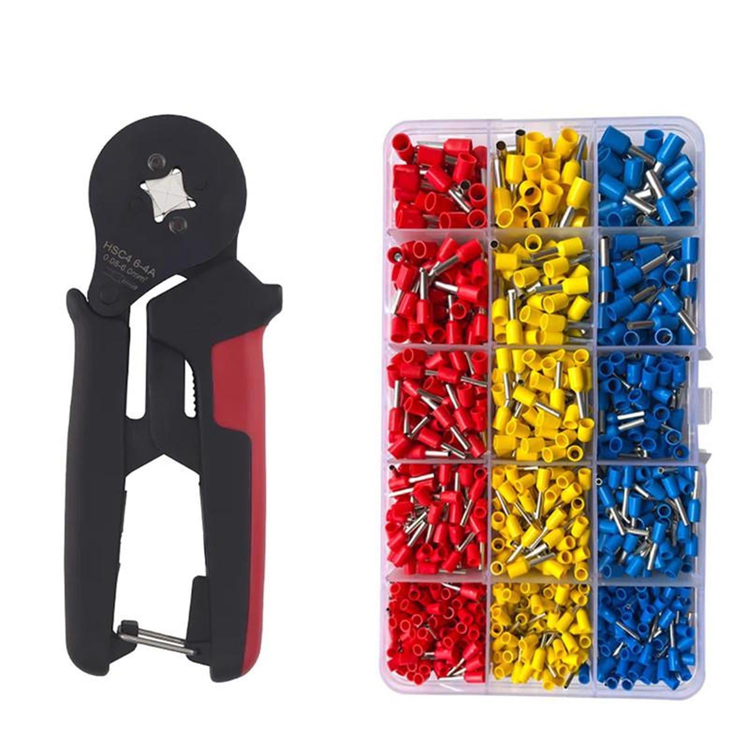 Комплект Tactix четырехгранный кримпер 0.08-6 мм кв с наконечниками 15 видов 1020 шт. (DART.E27)