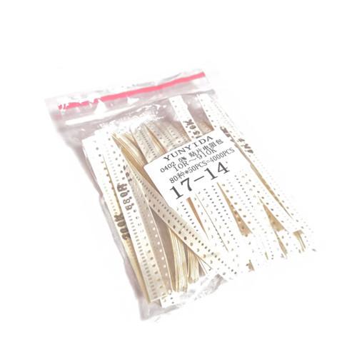 Резистор SMD 0402 1/16 Вт 5% 10 Ом-1 МОм 4000 шт. (439030)