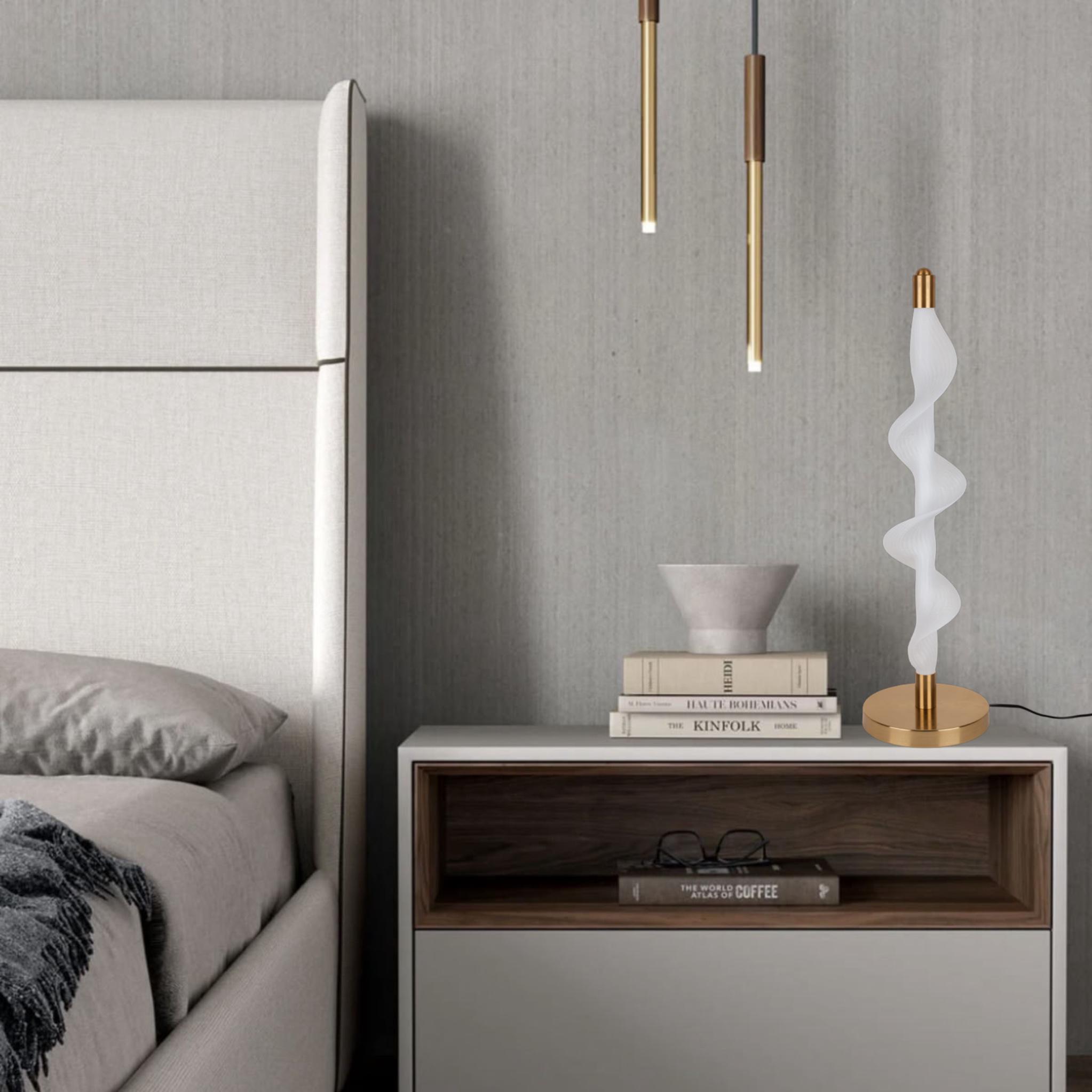 Настільна лампа приліжкова у гнучкій сітці Арт-деко Бронзовий (81-T3032 AB) - фото 3 Настільна лампа приліжкова у гнучкій сітці Арт-деко Бронзовий (81-T3032 AB) - фото 3